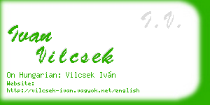 ivan vilcsek business card