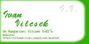 ivan vilcsek business card